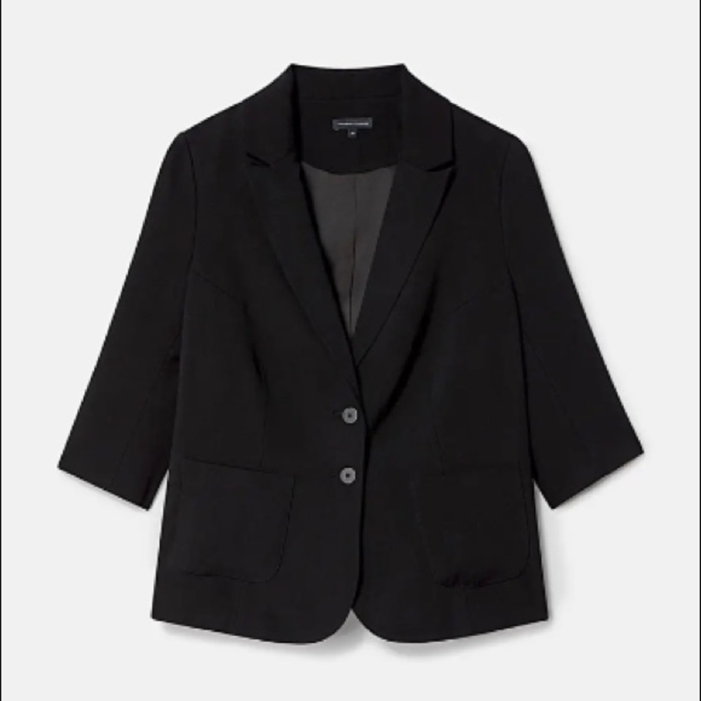 Universal Standard Meg Short Blazer, Black
